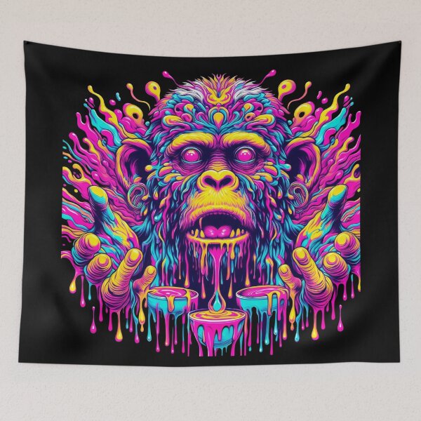Item preview, Vibrant Monkey Canopy Medley designed and sold by Daniel Dudgeon.