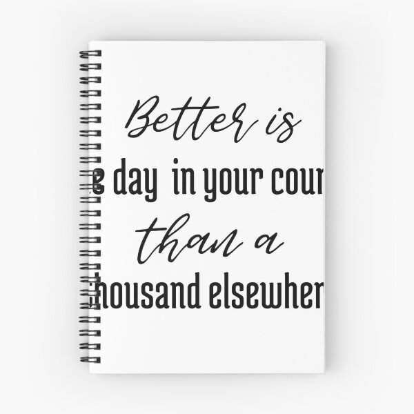 Item preview, Christian verse Better is one day in your courts than a thousand elsewhere designed and sold by BibleProject.