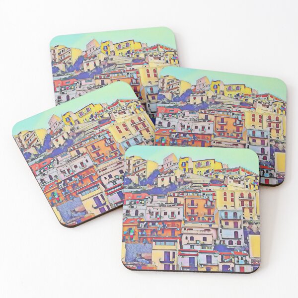 Item preview, Colorful Coastal Town Italy designed and sold by Leufia.