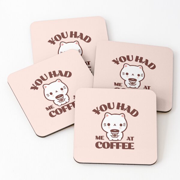 Item preview, Me tuviste en el café Lindo gato kawaii designed and sold by UnwindMoon.