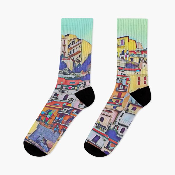 Item preview, Colorful Coastal Town Italy designed and sold by Leufia.