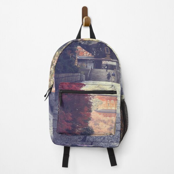 Item preview, Japanese woman walking to red pagoda, designed and sold by skalihm.