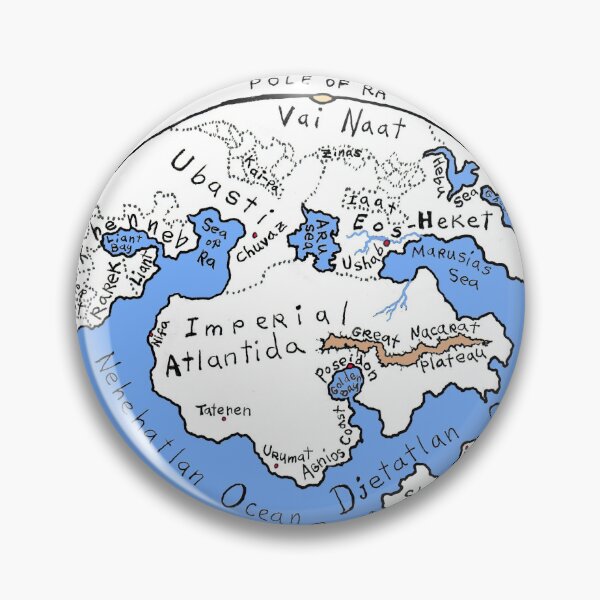 Item preview, Map of Atlantis, Upper Hemisphere designed and sold by AtlantisGrail.
