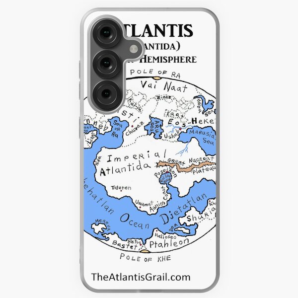 Map of Atlantis, Upper Hemisphere Samsung Galaxy Soft Case