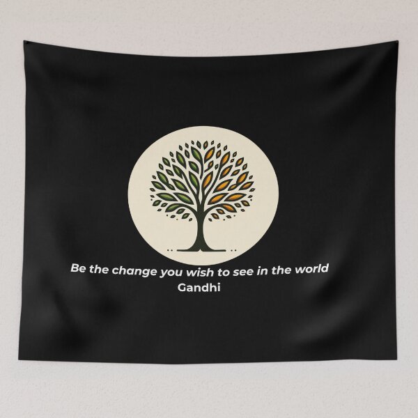 Item preview, Ghandi - Be the change you wish to see in the world designed and sold by Sovi14.
