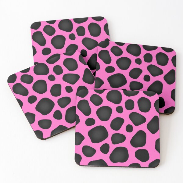 Item preview, Abstract Pink and Black Spots Background for Patterns and prints  designed and sold by crazymessygirl.