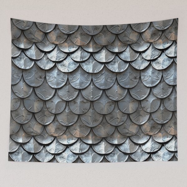 Item preview, Silver Metal Armor Pattern designed and sold by Reichcorp.