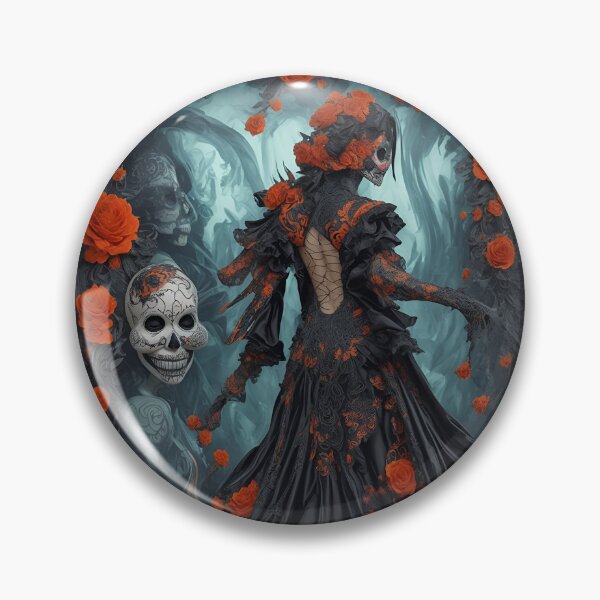 Item preview, Elegant gorgeous La Calavera Catrina, Lady of the afterlife, the Elegant Skull designed and sold by Fantasymachine.