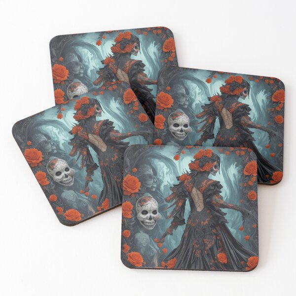 Item preview, Elegant gorgeous La Calavera Catrina, Lady of the afterlife, the Elegant Skull designed and sold by Fantasymachine.