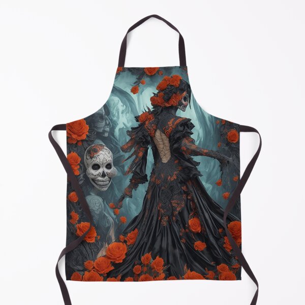 Item preview, Elegant gorgeous La Calavera Catrina, Lady of the afterlife, the Elegant Skull designed and sold by Fantasymachine.