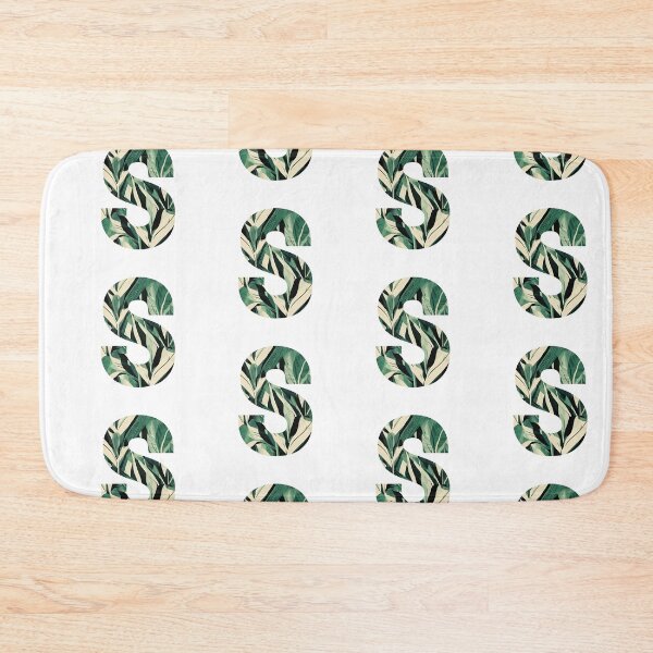 Item preview,  A pattern of vintage tropical leaves filling the letter s designed and sold by studio468.