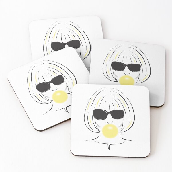Item preview, Anna Wintour Bubble Gum Portrait illustration designed and sold by MPillustration.