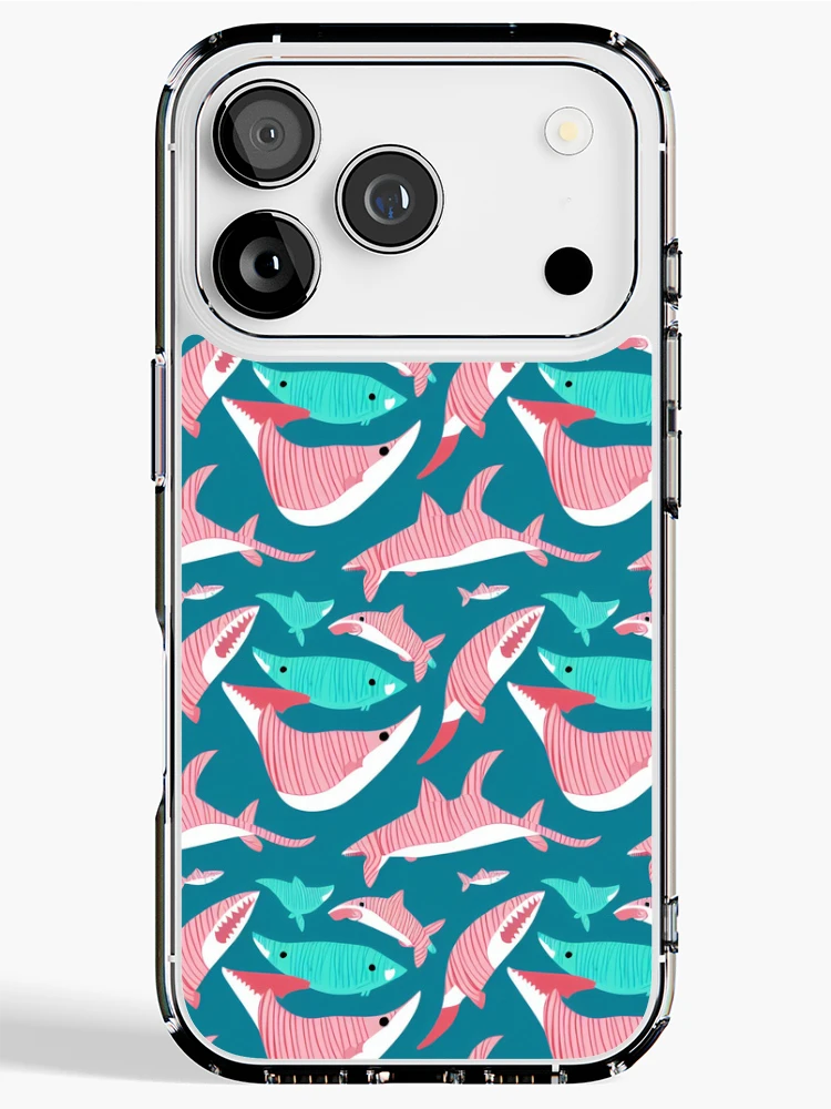 Thumbnail 1 of 5, iPhone Case, Shark Design Pattern designed and sold by DestoPattern.