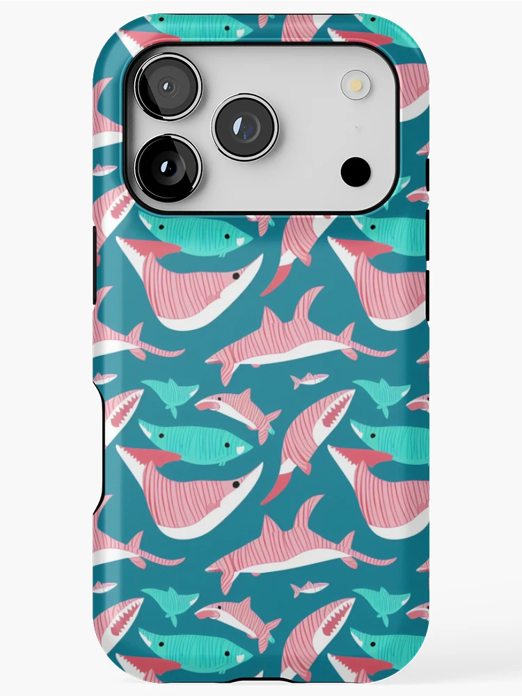 Thumbnail 1 of 4, iPhone Case, Shark Design Pattern designed and sold by DestoPattern.