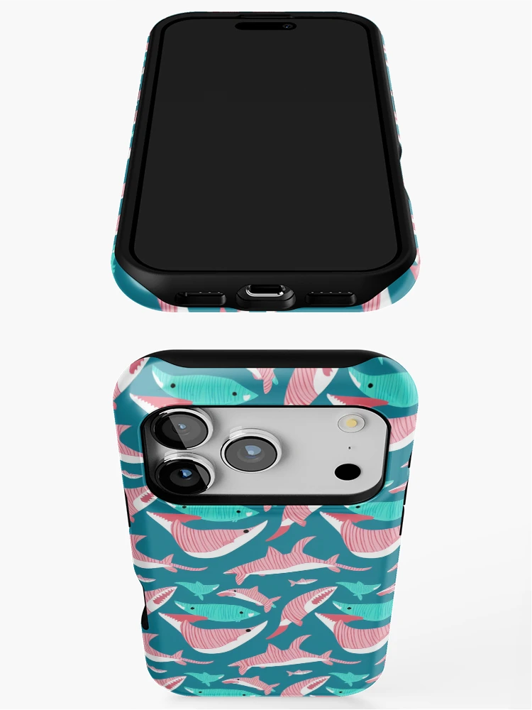 Thumbnail 3 of 4, iPhone Case, Shark Design Pattern designed and sold by DestoPattern.