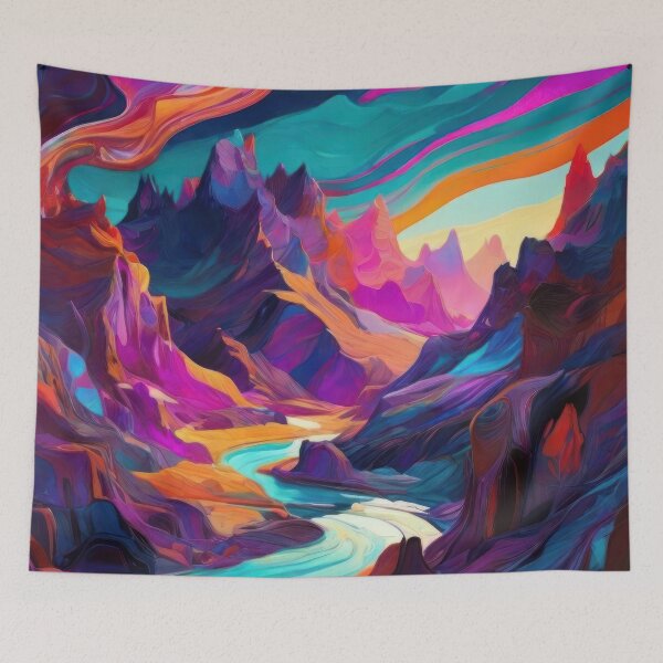Item preview, Fantasy Whispers: Neo-Expressionist Dreamscape designed and sold by RvinJo8.