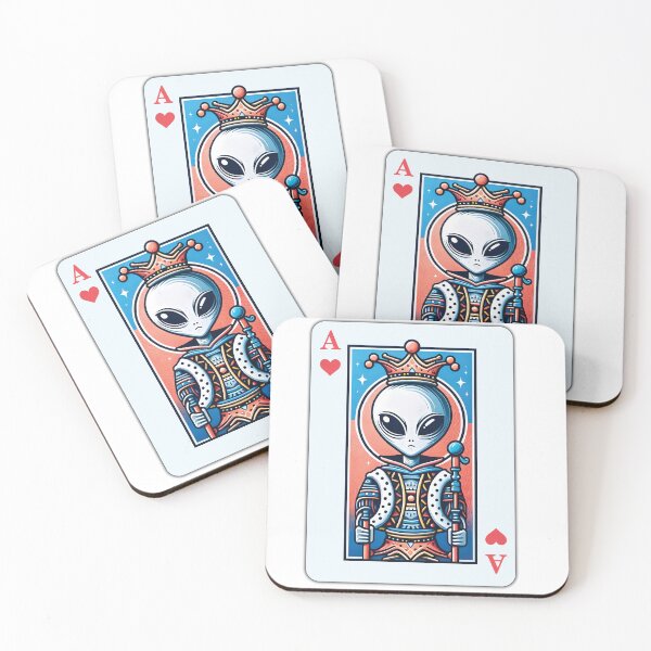 Item preview, Space Game: The Alien as the Ace Card designed and sold by UFOFashionista.
