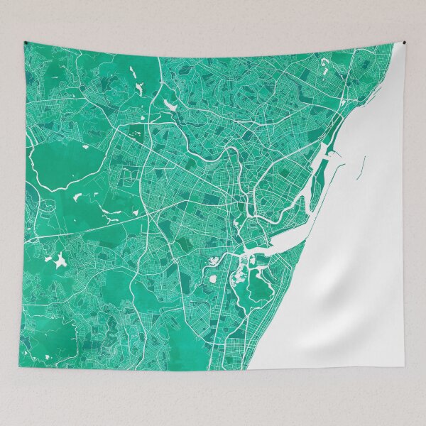 Item preview, Recife City Map of Pernambuco, Brazil - Watercolor designed and sold by deMAP.