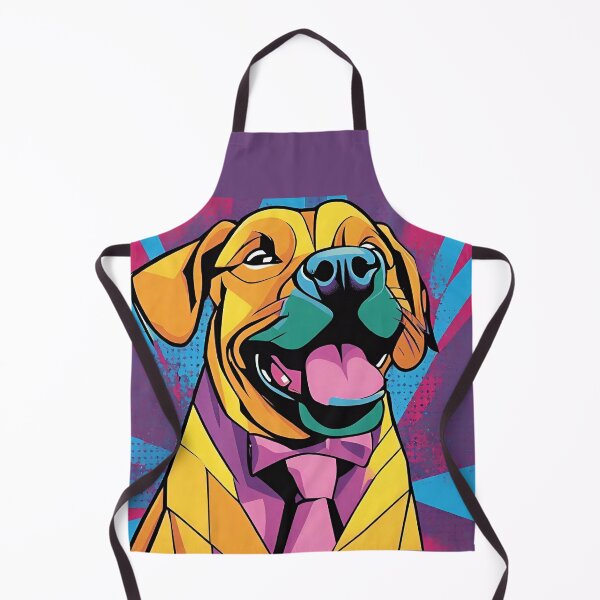 Item preview, Geometric Joy: A Vibrant Display of Dog Smiles with Contrasting Colors and Shapes designed and sold by PatternXS.