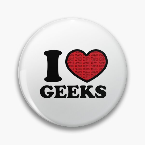 Item preview, I Love Geeks Binary (Red) designed and sold by Laura Clitheroe.