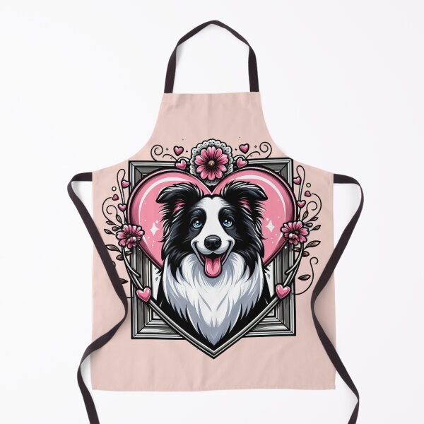 Item preview, Border Collie Black And White Dog smiley Dog Valentine's Day designed and sold by CoffeeIsATrip.