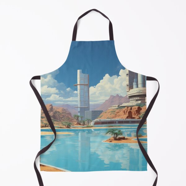 Item preview, utopian city, science fiction, retro designed and sold by Mauswohn.