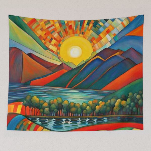 Item preview, Dawn over fjord 3 designed and sold by George Hutton Hunter.