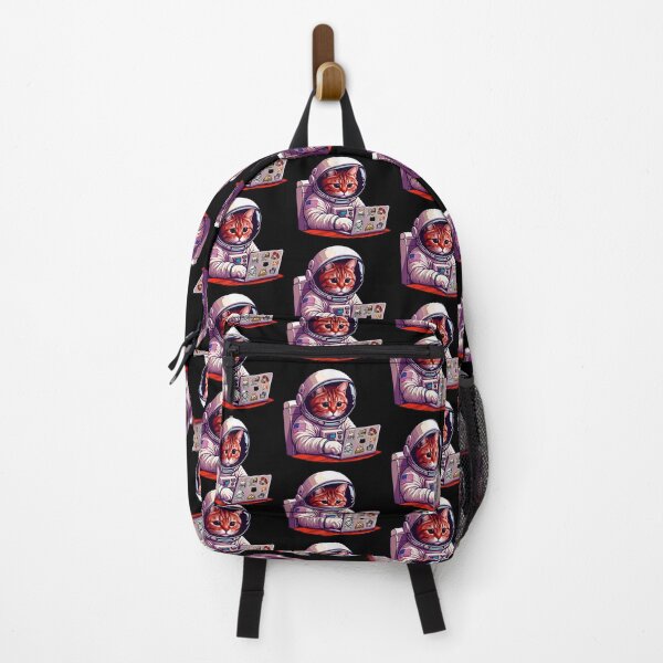 Item preview, Astronaut Tabby Cat Laptop I AM BUSY meme designed and sold by plushism.