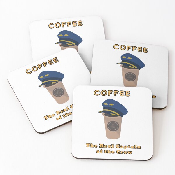 Item preview, Coffe The Real Captain of the Crew designed and sold by PurrfectJourney.