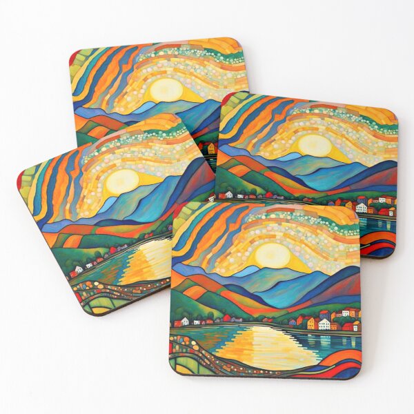 Item preview, Dawn over fjord 5 designed and sold by George Hutton Hunter.
