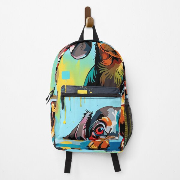 Item preview, Graffiti Art Painting of a daschund Sausage dog in an oil painting style designed and sold by Exclusively Motorsport.