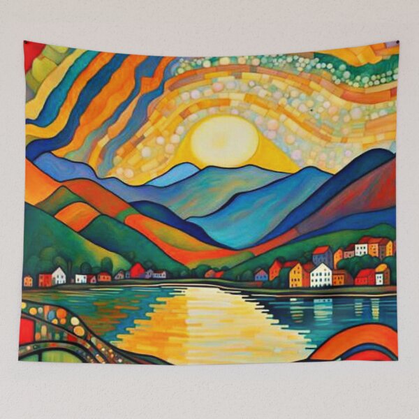 Item preview, Dawn over fjord 5 designed and sold by George Hutton Hunter.