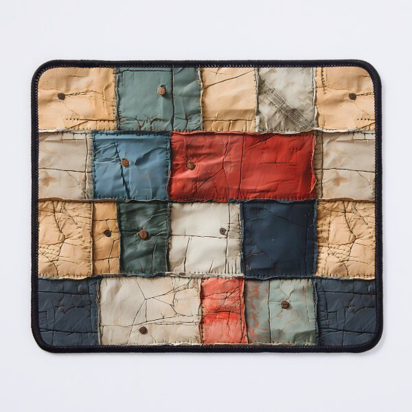 Item preview, Vintage Distressed Patchwork Pattern designed and sold by SecretDicer.