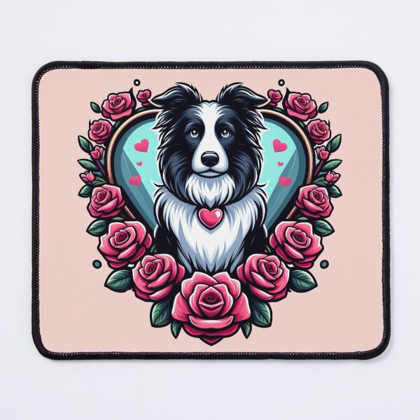 Item preview, Border Collie Black And White Herding Dog Valentine's Day designed and sold by CoffeeIsATrip.