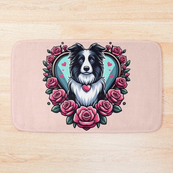 Item preview, Border Collie Black And White Herding Dog Valentine's Day designed and sold by CoffeeIsATrip.