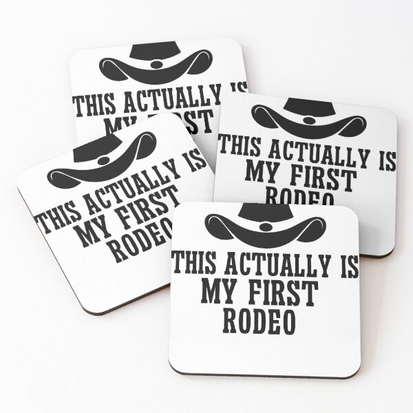 Item preview, Groovy This Actually Is My First Rodeo Funny Cowboy Cowgirl designed and sold by SakuraPxl.