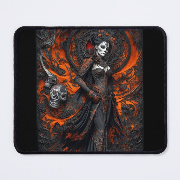 Item preview, Elegant gorgeous La Calavera Catrina, Lady of the afterlife, the Elegant Skull designed and sold by Fantasymachine.