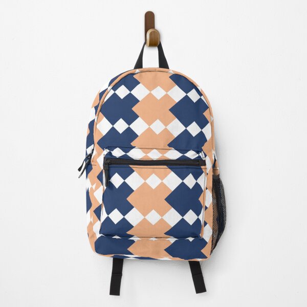 Item preview, Seamless geometric pattern with rhombuses in retro style, seamless two tone blue and beige diamond pattern with stripes as abstract background designed and sold by pipikijung.