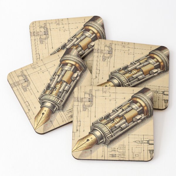 Item preview, A Cross-section of a Vintage Ink Cartridge Pen designed and sold by Poemit.