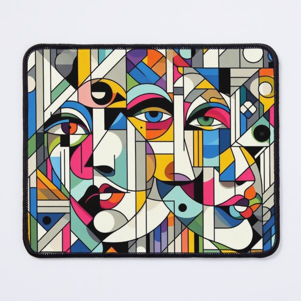 Artikelvorschau, Viele Gesichter. Eine abstrakte Variation basierend auf Picassos Werk. Kreativität, Kunstfertigkeit, künstlerische Kunst, Kunstkenner entworfen und verkauft von 2012DreamVision.