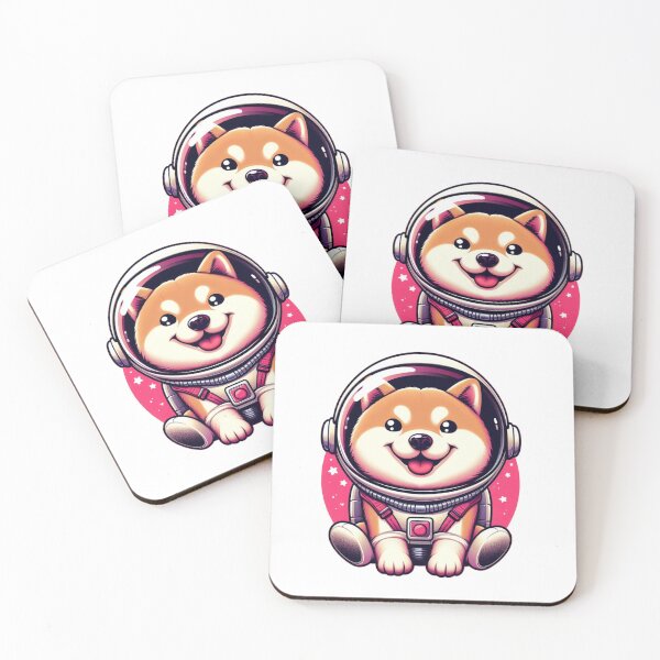Item preview, "Happy Shiba Inu Astronaut: Exploring the Cosmos" designed and sold by Pearlsiwa.