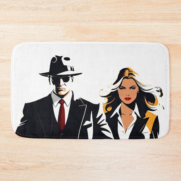 Item preview, Mafia in Monochrome: Digital Silhouettes Reveal Hidden Truths designed and sold by Artedig.