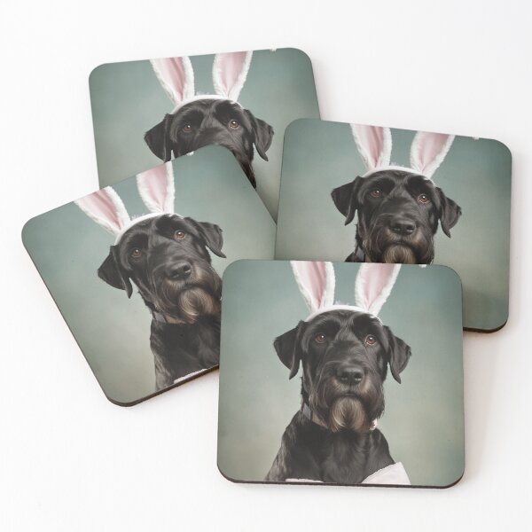 Item preview, Giant Schnauzer Easter Rabbit designed and sold by K9-wallart.