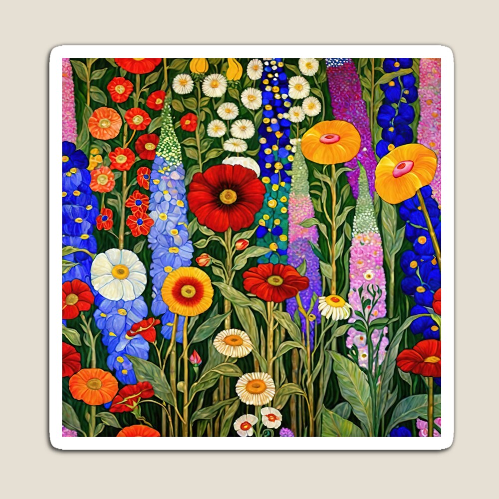 Gustav Klimt Flower Garden