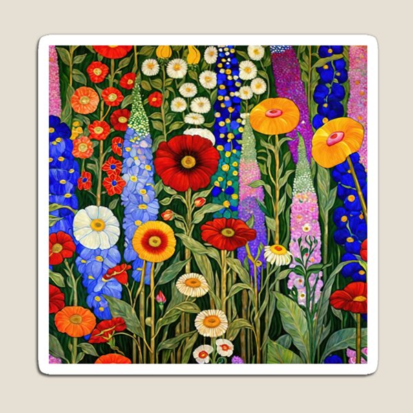 Item preview, Gustav Klimt Flower Garden designed and sold by maniacfitness.