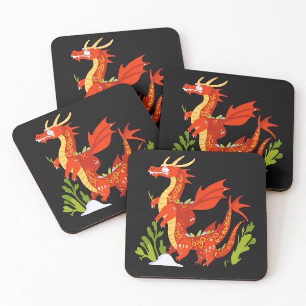 Item preview, The Tale of the Floral Red Dragon designed and sold by Digistorma.