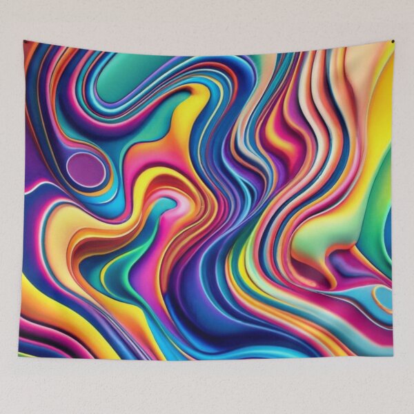 Item preview, Vibrant Colorful Multicolored Chromatic Swirls Contemporary Abstract Art Design designed and sold by ATSCreationsZA.
