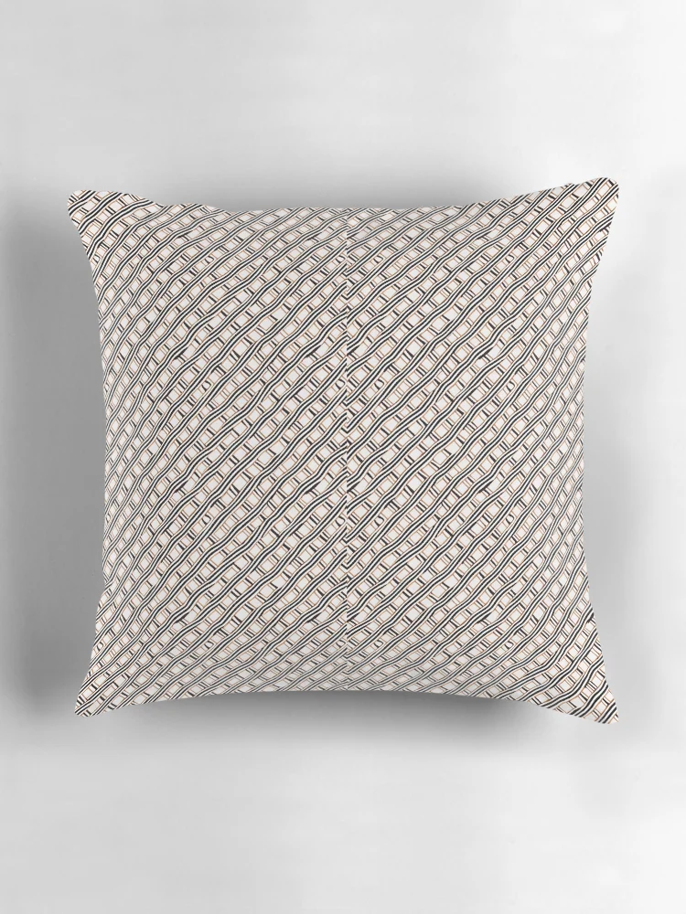 Thumbnail 3 of 4, Pillow, Fiber Tile Pattern designed and sold by DestoPattern.