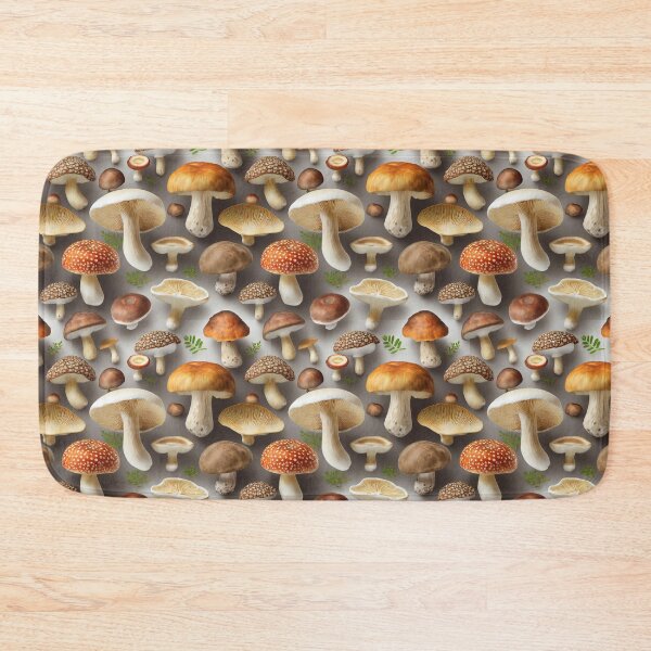 Item preview, Mushrooms Repeating Pattern designed and sold by Angry Swan Designs.