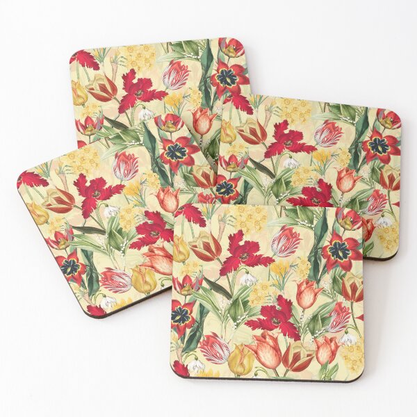 Item preview, Springflowers Vintage Garden Pattern- yellow Nightgarden designed and sold by UtArt.